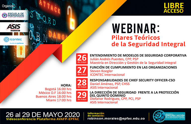 Webinar Pilares Teóricos de la Seguridad Integral 2020