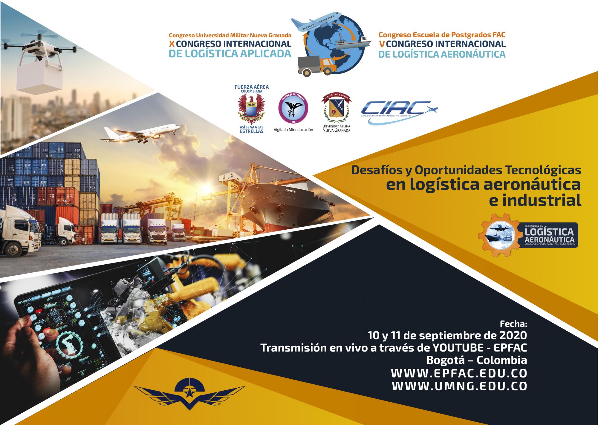 CONGRESO INTERNACIONAL DE LOGÍSTICA APLICADA Y LOGÍSTICA AERONÁUTICA CONINLOGA 2020